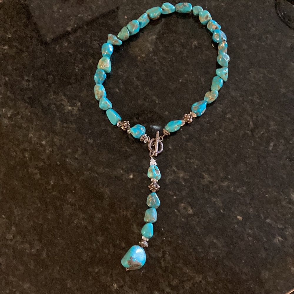Turquoise toggle necklace - Picture 5 of 6